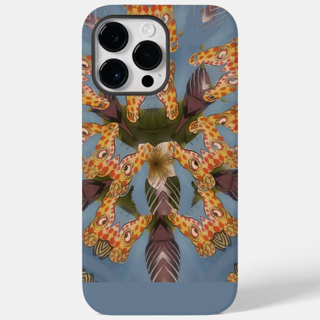 Kaleidoskop Giraffe Mandala: Abstrakte Safari Art Case-Mate iPhone Hülle (Rückseite)