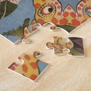Kaleidoskop Giraffe Mandala: Abstrakte Safari Art Puzzle