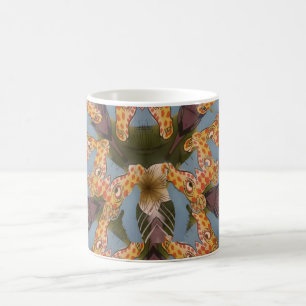 Kaleidoskop Giraffe Mandala: Abstrakte Safari Art Tasse