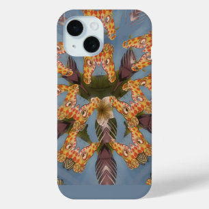 Kaleidoskop-Giraffen-Mandala: Abstrakte Safari-Kun iPhone 15 Hülle