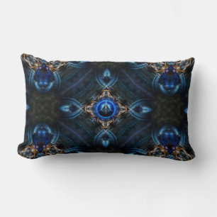 Kaleidoskop Golden Blue x75 Lumbar Pillow Lendenkissen