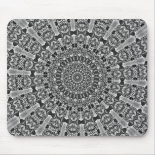 Kaleidoskop grau Star Mousepad