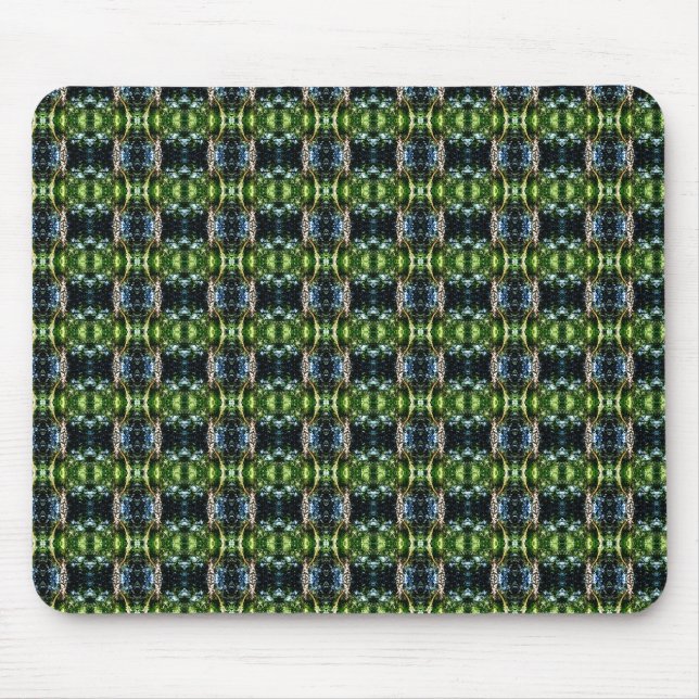 Kaleidoskop grün mousepad (Vorne)