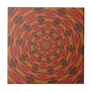 Kaleidoskop Herbstfarben Fliese