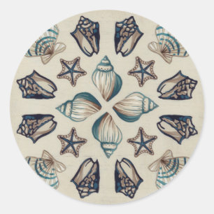 Kaleidoskop I Runder Aufkleber