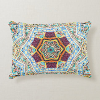 Kaleidoskop-Keramik: Abstrakte Oberflächentextur Dekokissen