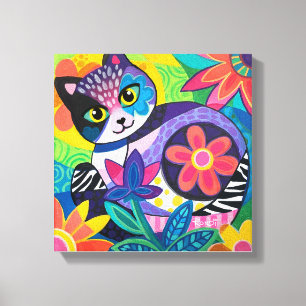Kaleidoskop Kitty Leinwanddruck