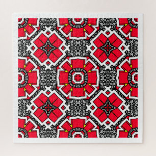 Kaleidoskop-Kunst sieben von Band sechzehn Puzzle