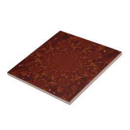 Kaleidoskop-kupferner Rost-Brown-Muster-Entwurf Fliese