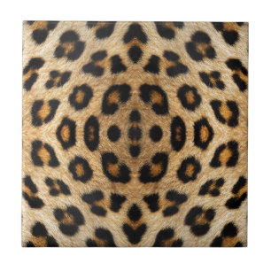 Kaleidoskop Leopard Fur Muster Fliese