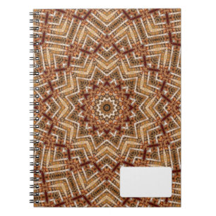 Kaleidoskop Light Brown Star Notizblock