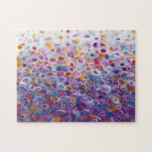 Kaleidoskop - Lila Abstrakte Zirkeln Puzzle