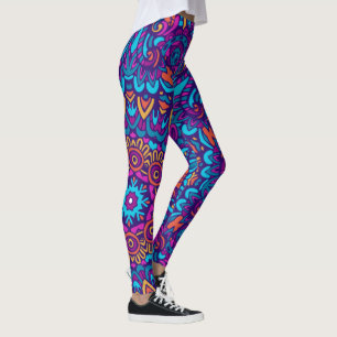 Kaleidoskop Lila Mandala Pattern Leggings