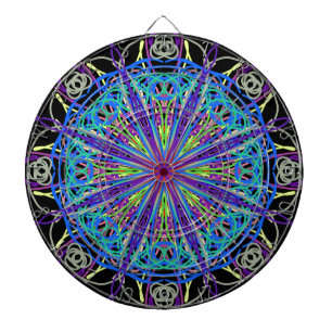 Kaleidoskop Mandala Art Joyful Colors Dartscheibe