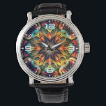 Kaleidoskop Mandala Blume Design-23091 Armbanduhr<br><div class="desc">Kaleidoskop Mandala Blume Design-23091</div>