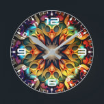 Kaleidoskop Mandala Blume Design-23091 Runde Wanduhr<br><div class="desc">Kaleidoskop Mandala Blume Design-23091</div>