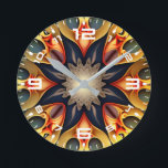 Kaleidoskop Mandala Blume Design-23091 Runde Wanduhr<br><div class="desc">Kaleidoskop Mandala Blume Design-23091</div>