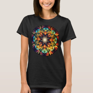Kaleidoskop Mandala Blume Design-23091 T-Shirt