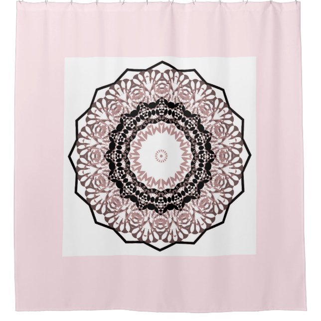 Kaleidoskop, Mandala Duschvorhang (Vorderseite)