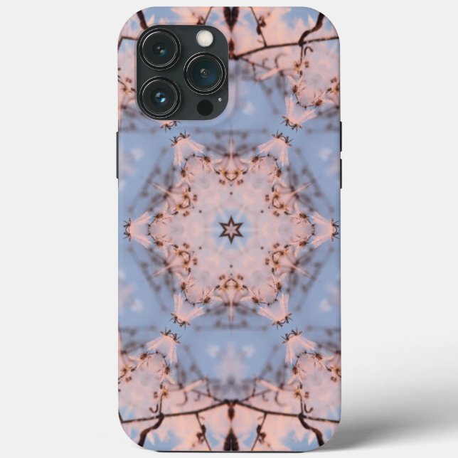 Kaleidoskop Morning Blue & Frost Pink Case-Mate iPhone Hülle (Rückseite)