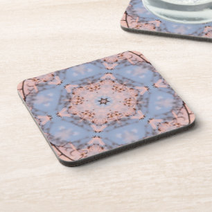 Kaleidoskop Morning Blue & Frost Pink Getränkeuntersetzer