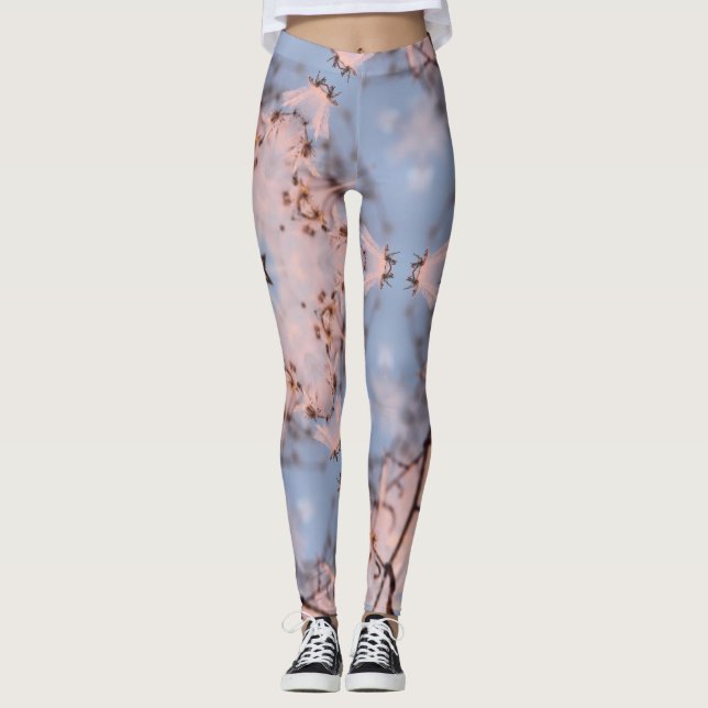 Kaleidoskop Morning Blue & Frost Pink Leggings (Vorderseite)
