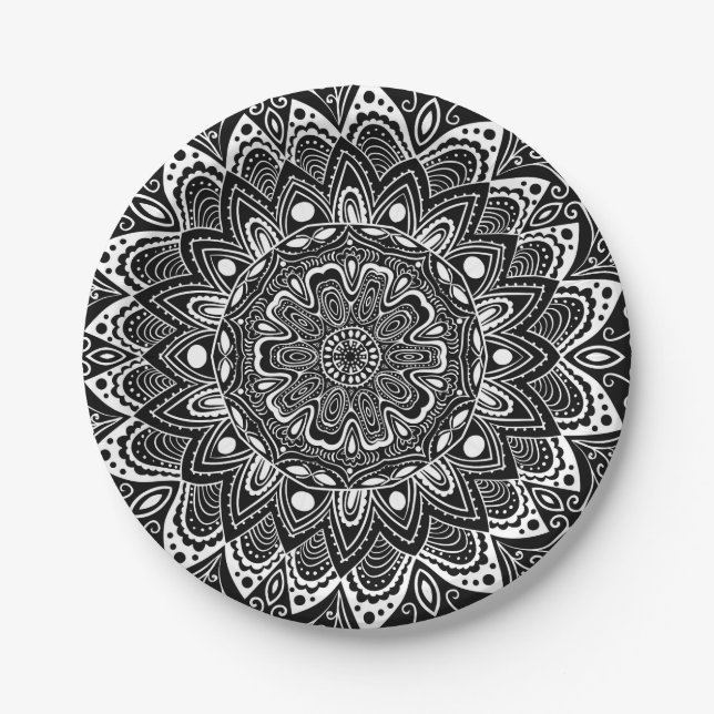 Kaleidoskop Pappteller (Vorderseite)