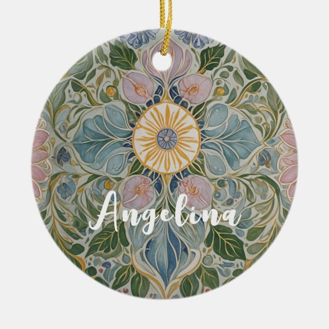 Kaleidoskop Personalisiert Keramik Ornament (Vorne)