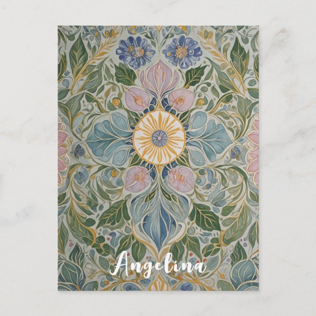 Kaleidoskop Personalisiert Postkarte (Vorderseite)