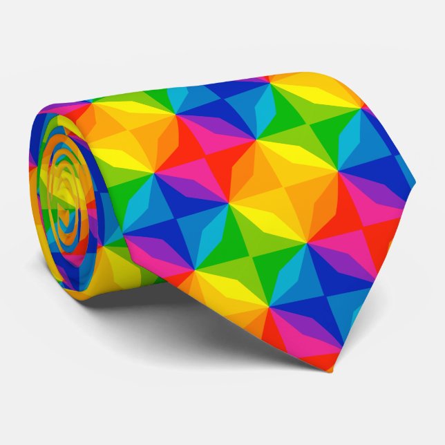 Kaleidoskop Rainbow Krawatte (Gerollt)