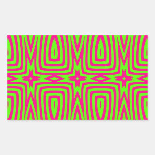 Kaleidoskop Rechteckiger Aufkleber