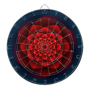 Kaleidoskop ROSE rot + Ihre Idee Dartscheibe