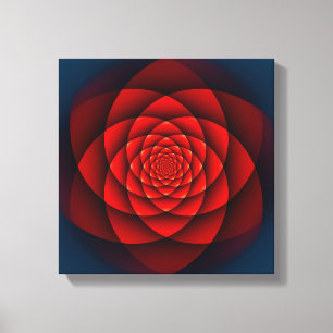 Kaleidoskop ROSE rot + Ihre Idee Leinwanddruck