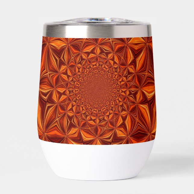Kaleidoskop-Rot Digital Art Muster-67546 (Vorderseite)