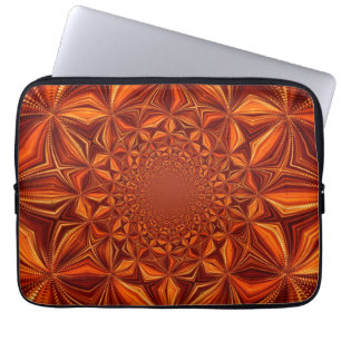 Kaleidoskop-Rot Digital Art Muster-67546 Laptopschutzhülle