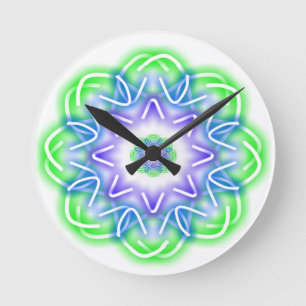 Kaleidoskop Runde Wanduhr