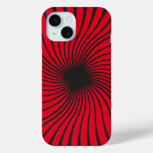 Kaleidoskop Schwarz-Rot-Design Case-Mate iPhone Hülle
