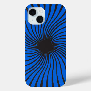 Kaleidoskop Schwarz und Bright Blau Case-Mate iPhone Hülle