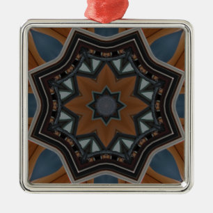 Kaleidoskop Silbernes Ornament