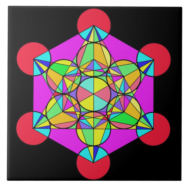 Kaleidoskop-Stern Fliese (Vorderseite)