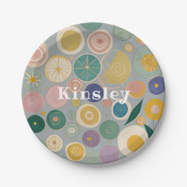 Kaleidoskop-Traum Personalisiert Pappteller