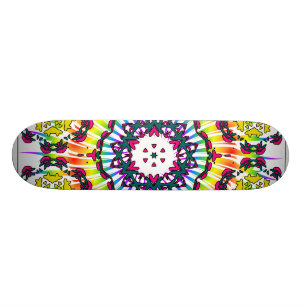 Kaleidoskop und Spiraldesign: Benutzerdefiniertes Skateboard