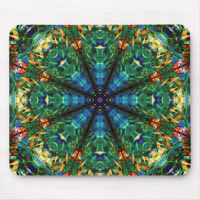 Kaleidoskop von Farben Mousepad (Vorne)