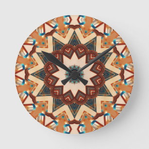 Kaleidoskop-Wanduhr Runde Wanduhr