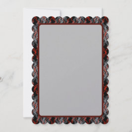 Kaleidoskop Wavy Tartan von Pierce Feiertagskarte