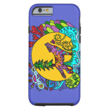 Kaleidoskop Wolf in Blue