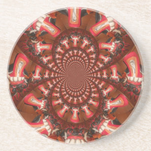Kaleidoskop-Zungen-Kunstposter/Grafik Getränkeuntersetzer