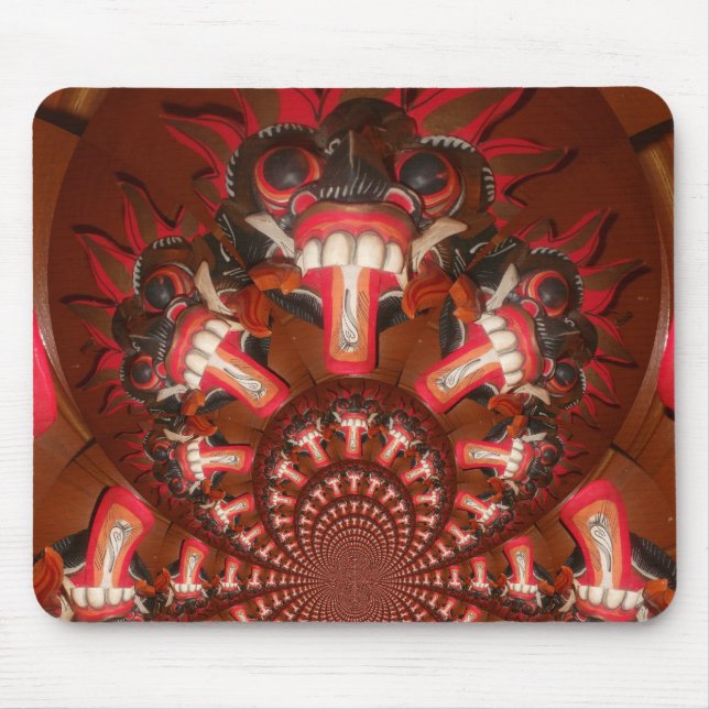 Kaleidoskop Zungenkunst Print/Graphic Mousepad (Vorne)