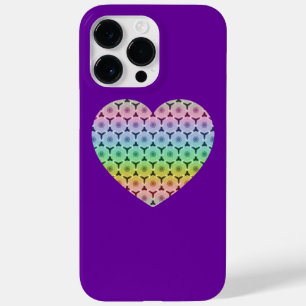 Kaleidoskopbienenwabenregenbogen-Herz iPhone 6 Case-Mate iPhone Hülle