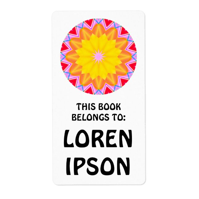 Kaleidoskopisch - Buchungsplatte (Vorne)